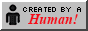 button that reads 'created by a human'