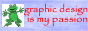 button that reads 'graphic design is my passion'